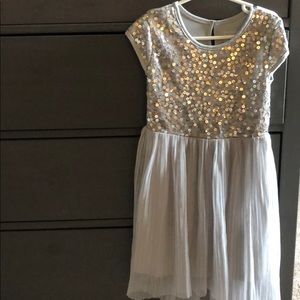 Girls dress with rhinestones.